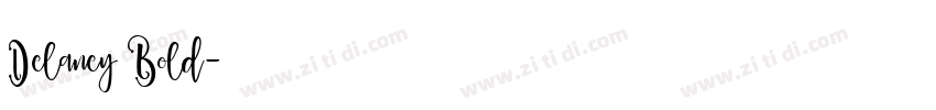 Delaney Bold字体转换